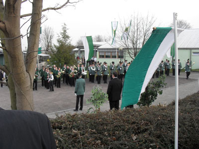 Ein umfangreiches Programm mit vielen musikalischen H&ouml;hepunkten und feierlichen Ereignissen kennzeichnete die Feier der St.Hubertus-Sch&uuml;tzenbruderschaft wegen ihres Bestehens seit 1912.